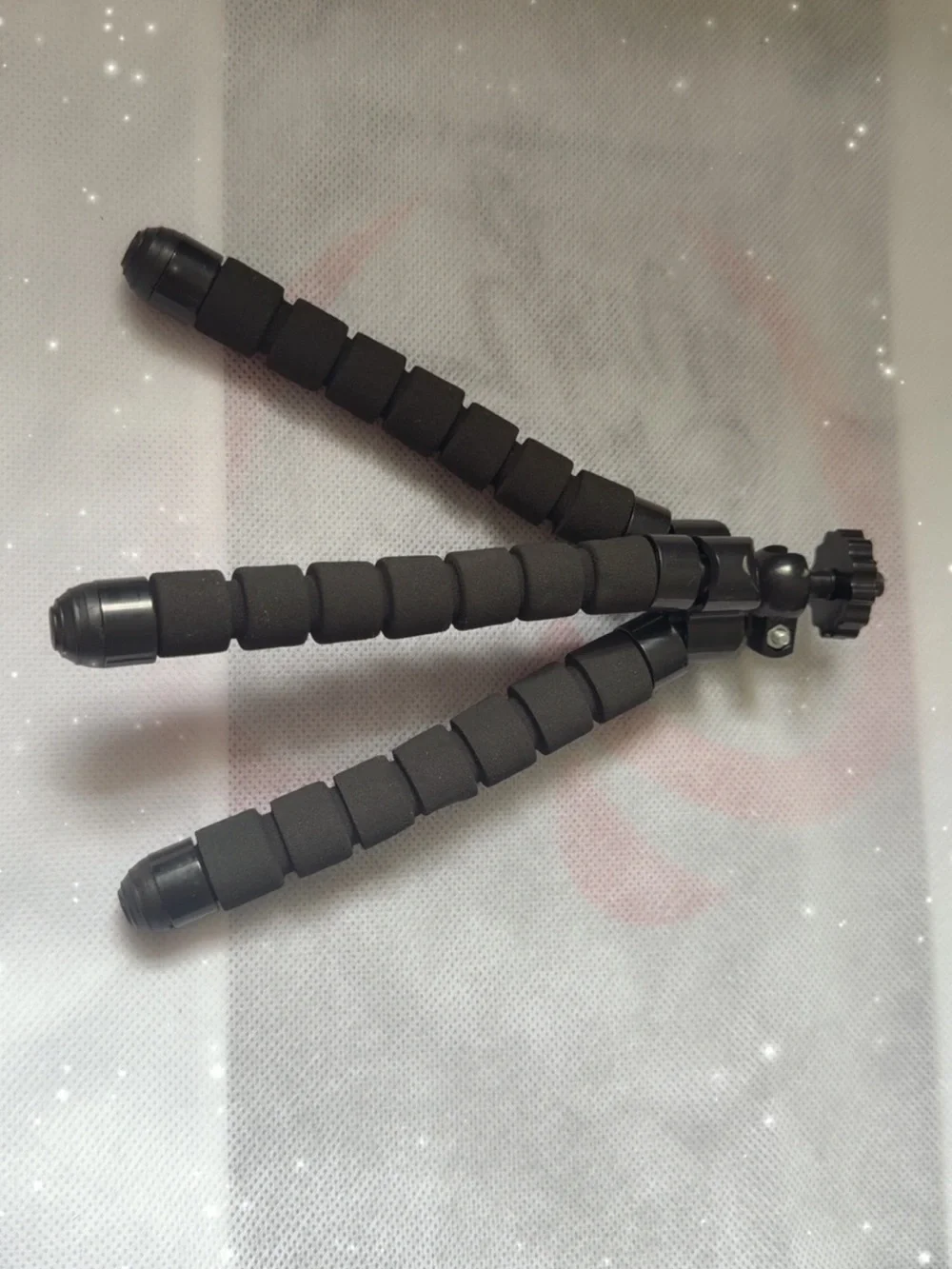 Compact Black Mini Tripod for Cameras and Video